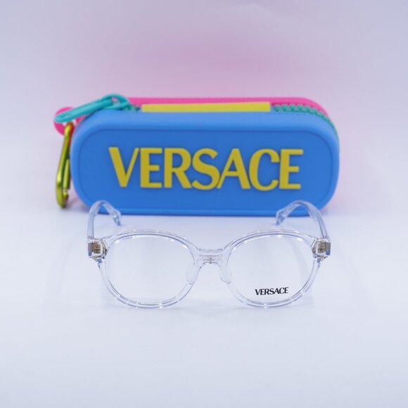 Versace Kids VK3012 148 Round Eyeglasses 47mm - Transparent - Picture 3 of 10